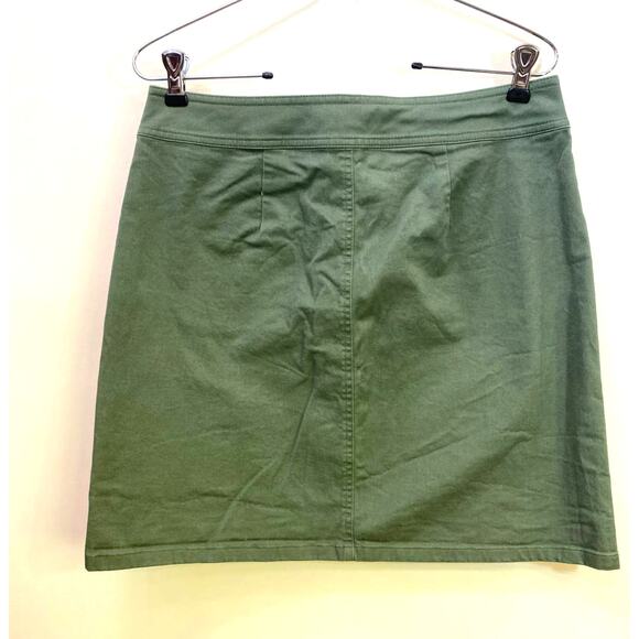 Loft Military Green Button up Pocket skirt 8us - Picture 4 of 7